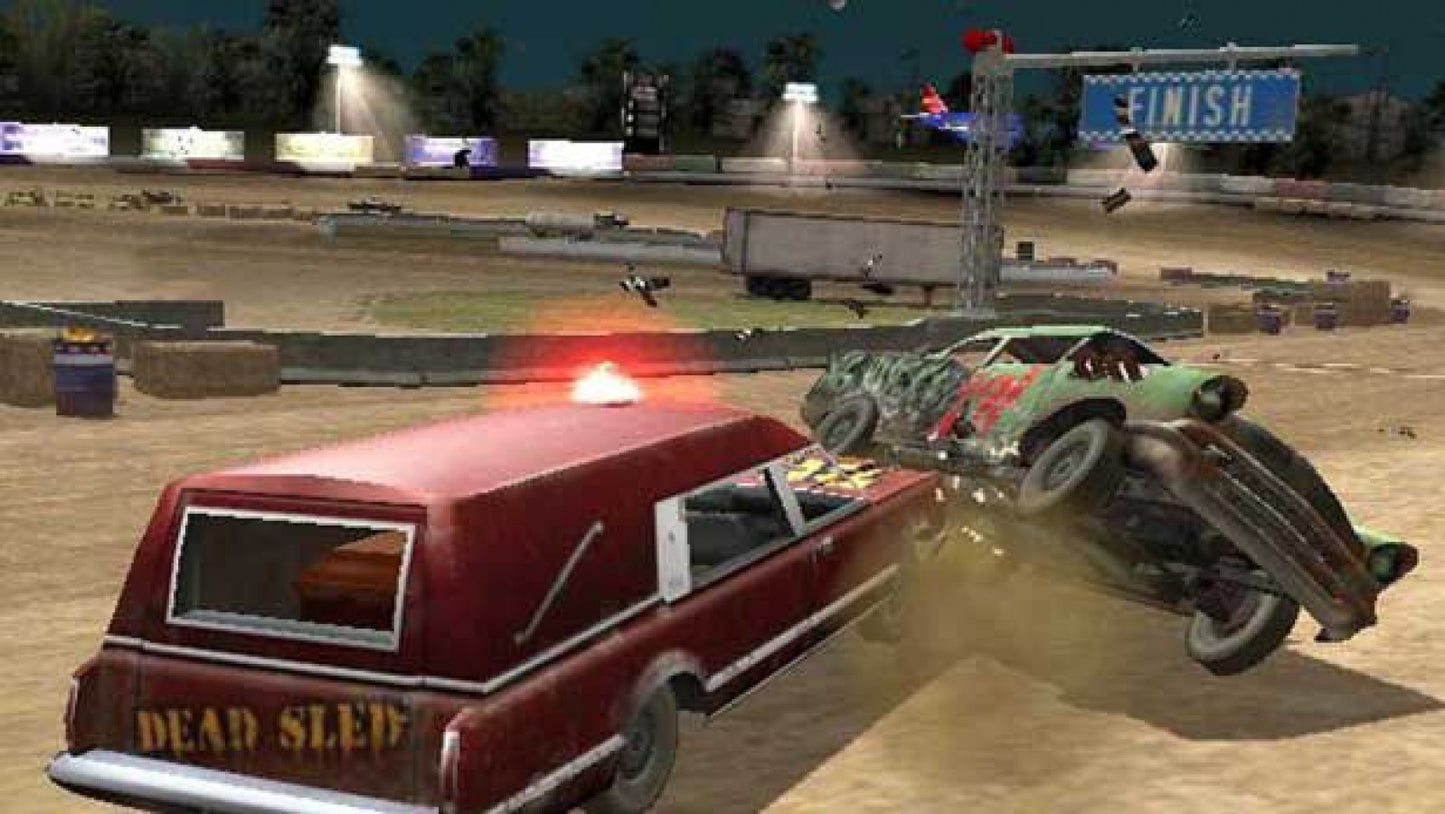 Test Drive: Eve of Destruction – PlayStation 2 (PS2) video game gameplay, demolition derby racing.