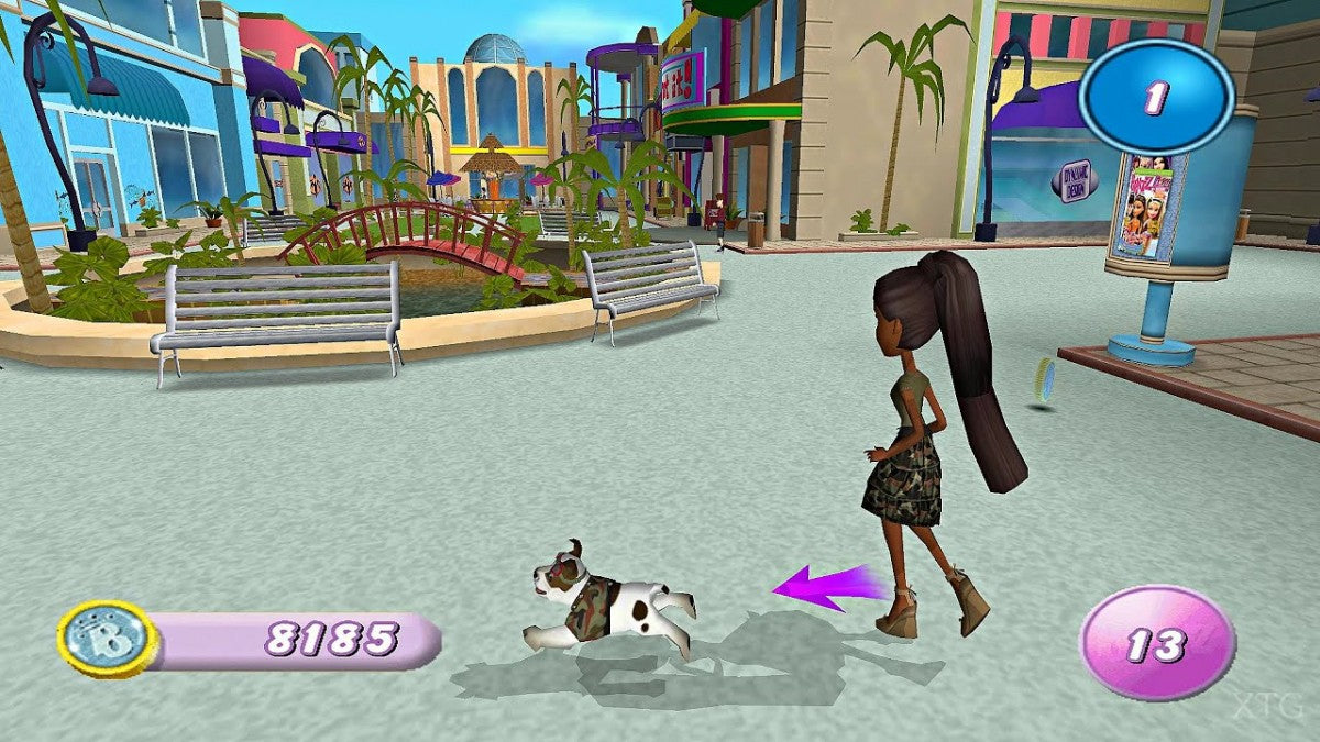 Bratz: Forever Diamondz for PlayStation 2 with fashion adventure and collectible styling theme gameplay