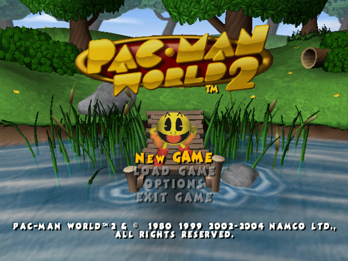 Pac-Man World 2 [Platinum Hits] – Xbox (XBOX) start menu for video game for XBOX