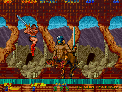 Rastan Saga II Sega Genesis GEN for retro video game enthusiasts featuring side scrolling action platforming gameplay barbarian warrior combat fantasy adventure powerful weapons challenging enemies mythical environments and collectible gaming appeal gameplay