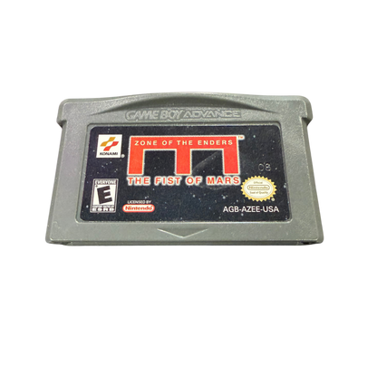 Zone of the Enders The Fist of Mars Game Boy Advance GBA for tactical strategy role playing video game fans featuring futuristic mecha battles turn based combat anime inspired storytelling character development challenging missions and classic Konami handheld gameplay collectible retro Nintendo Game Boy Advance gaming appeal cartridge