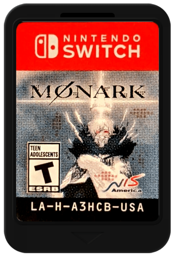 Monark Deluxe Edition Nintendo Switch NS for role playing video game fans featuring turn based tactical combat psychological storytelling character progression supernatural powers anime inspired visuals strategic battles bonus deluxe edition content collectible gaming appeal cartridge art