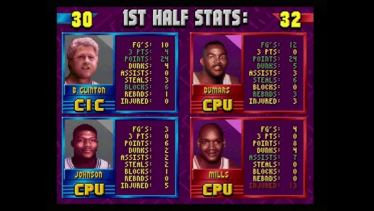 NBA Jam Tournament Edition for Super Nintendo arcade style basketball game featuring two on two matches over the top dunks fast paced gameplay and multiplayer competitive mode gameplay 