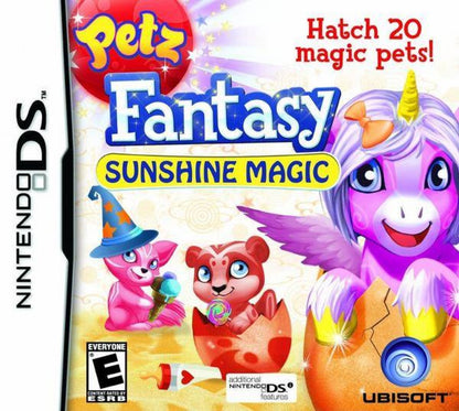 Petz: Fantasy: Sunshine Magic cover art for Nintendo DS (DS) fantasy pet simulation video game