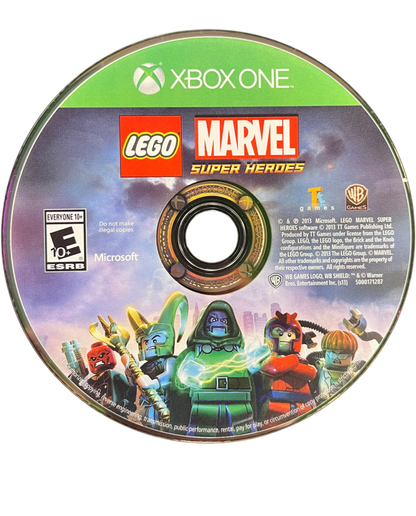 LEGO Marvel Super Heroes Xbox One for retro video game enthusiasts featuring action adventure gameplay LEGO styled superhero characters open world exploration cooperative puzzle solving comic inspired missions humorous storytelling and collectible gaming appeal disc 