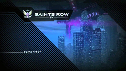 Saints Row IV title screen for PlayStation 3 (PS3) video game