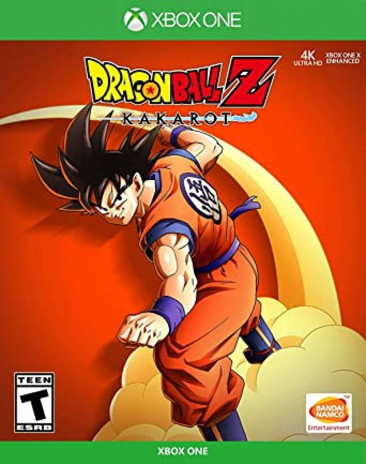 Dragon Ball Z Kakarot Xbox One action RPG adapting the DBZ story with exploration combat and character progression cover art