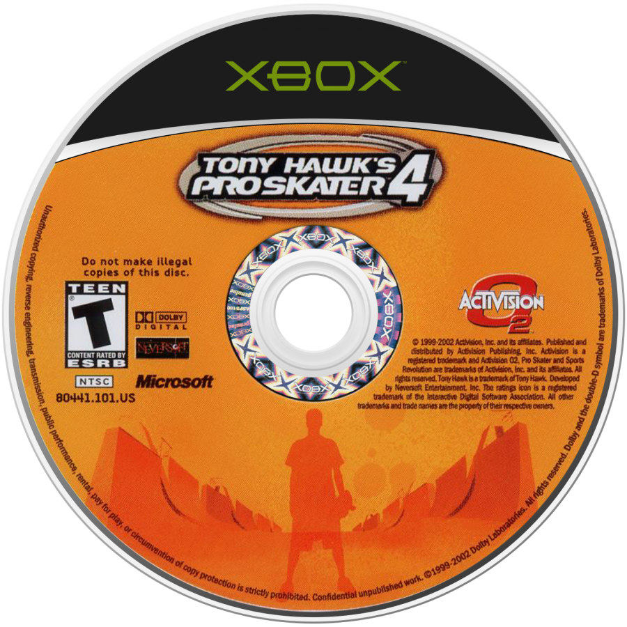 Tony Hawk's Pro Skater 4 Xbox inspired design featuring skateboarding sports action aesthetic legendary pro skaters massive trick combos open level exploration street and vert skating culture fast paced arcade gameplay nostalgic extreme sports presentation disc