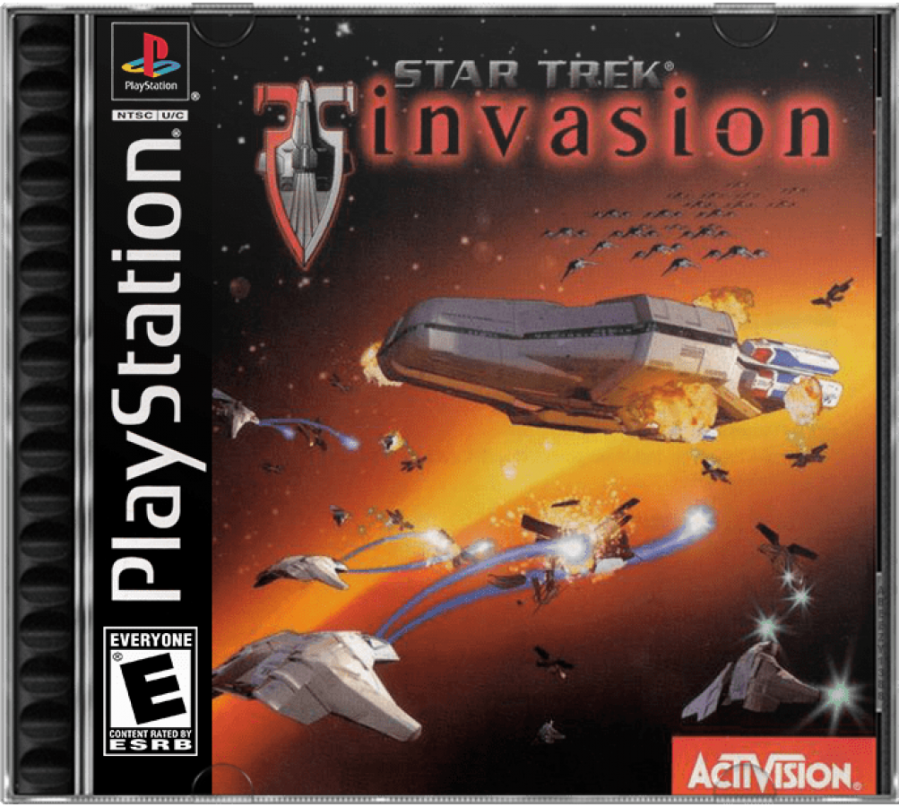 Star Trek: Invasion cover art for PlayStation 1 (PS1) video game