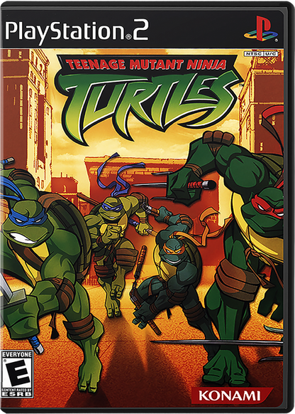 Teenage Mutant Ninja Turtles – PlayStation 2 (PS2) video game cover image, action beat 'em up.