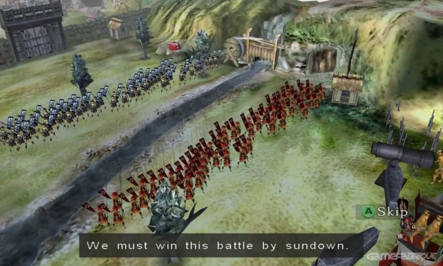 Odama GameCube GC video game, pinball action strategy, voice-controlled gameplay, Nintendo GameCube title, microphone not included gameplay screenshot