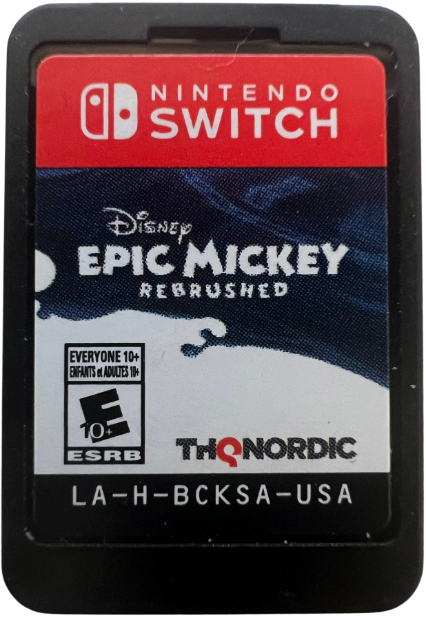 Epic Mickey: Rebrushed cartridge for Nintendo Switch (NS) video game