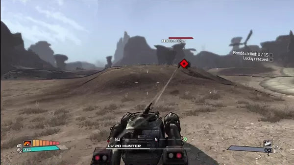 Borderlands [Game of the Year Edition] gameplay for Xbox 360 (X360) first-person shooter role-playing video game
