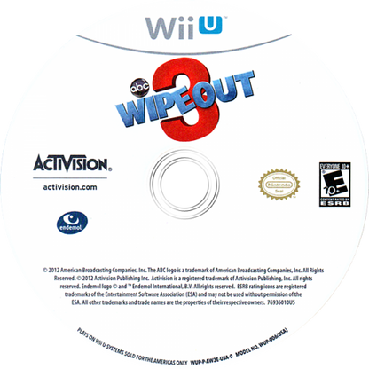 Wipeout 3 disc art for Nintendo Wii U (WiiU) video game