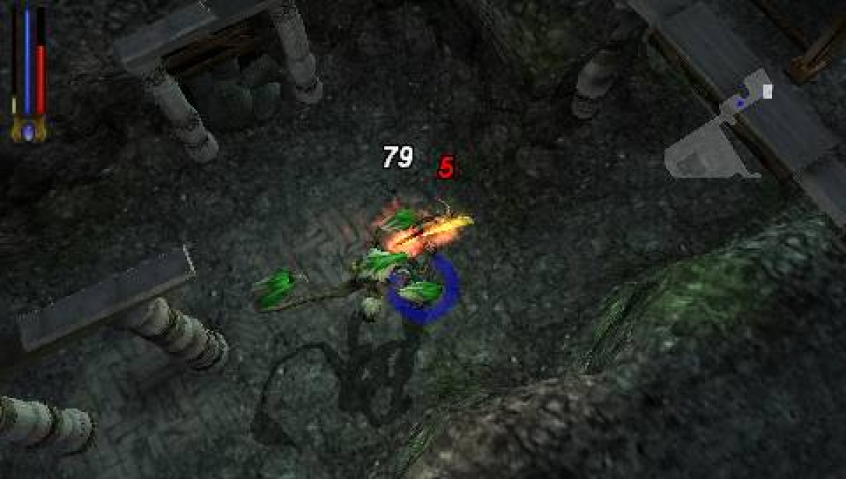 Untold Legends Brotherhood of the Blade PlayStation Portable PSP inspired design featuring fantasy action role playing adventure aesthetic dungeon crawling combat customizable character classes hack and slash gameplay medieval dark fantasy environments and portable RPG progression presentation gameplay 