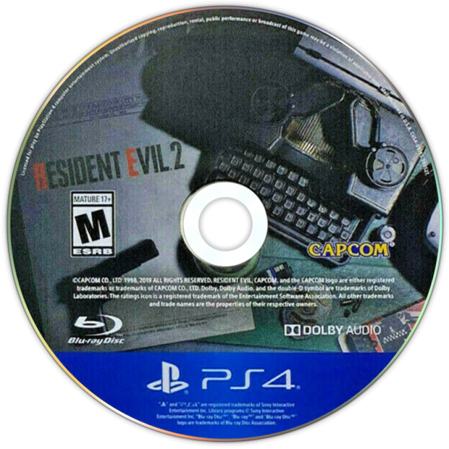 Resident Evil 2 – PlayStation 4 (PS4) video game disc, survival horror