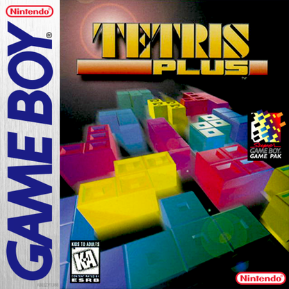 Tetris Plus cover art for Game Boy (GB) video game