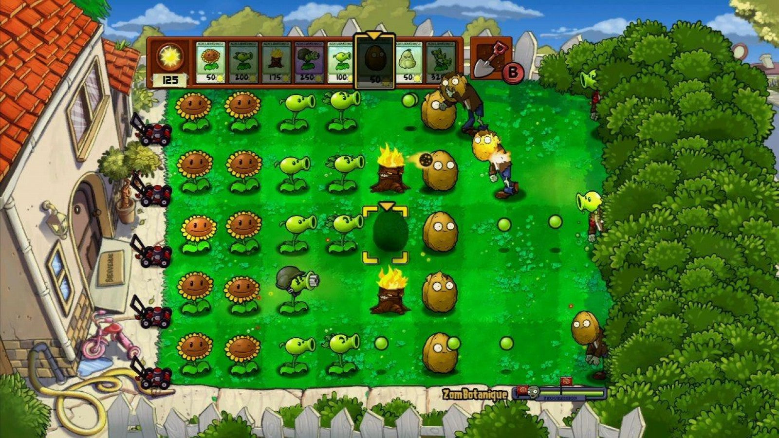 Plants vs. Zombies: Garden Warfare gameplay for Xbox 360 (X360) cooperative third-person shooter tower defense video game