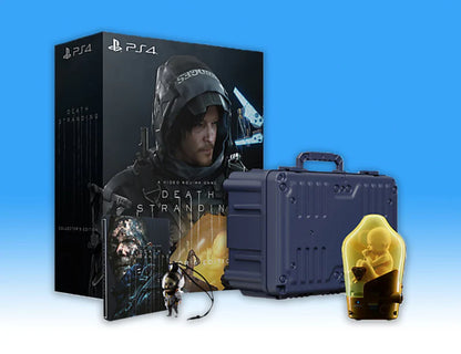 Death Stranding Collector's Edition for PlayStation 4 complete with steelbook game, carrying case, and lifesize Bridge Baby