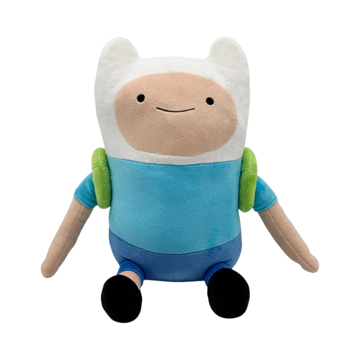 Finn 9 Inch Plush collectible Adventure Time character plush featuring Finn the Human soft plush construction detailed character styling 9 inch size huggable collectible display item animated series merchandise and pop culture collectible appeal front