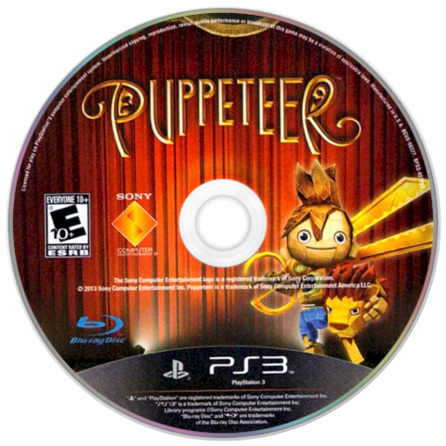 Puppeteer disc for PlayStation 3 (PS3) video game