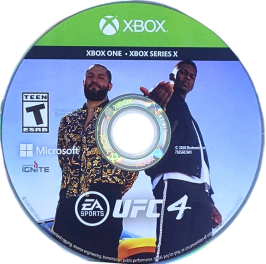 UFC 4 – Xbox One (XONE) disc for mixed martial arts sports video game