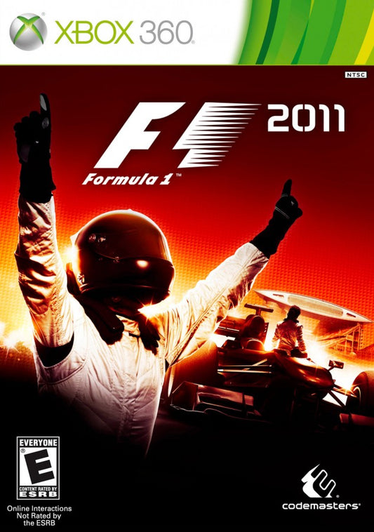 F1 2011 cover art for XBox 360 (X360) video game