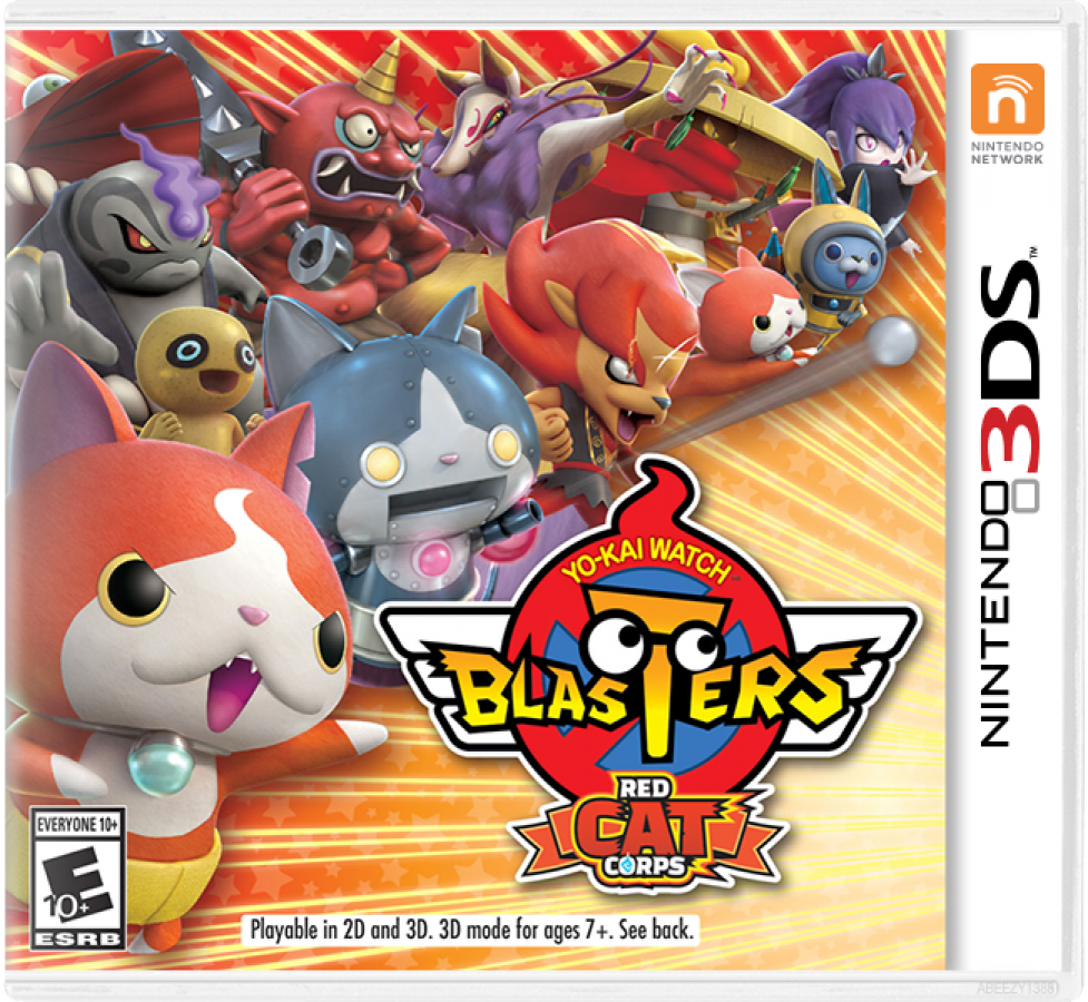 Yo-Kai Watch Blasters: Red Cat Corps cover art for Nintendo 3DS (3DS) video game