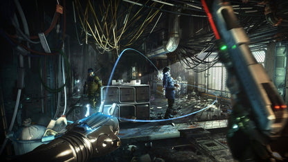 Deus Ex Mankind Divided Day One Edition retro PlayStation 4 video game Deus Ex cyberpunk action RPG stealth futuristic combat sci fi adventure console title PlayStation 4 release gameplay