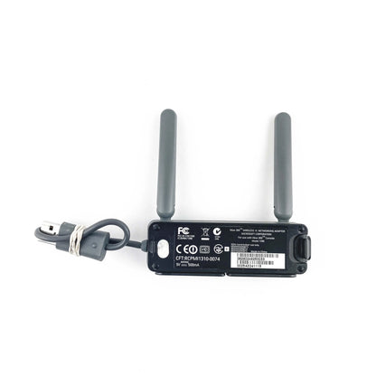 Xbox 360 Wireless N Networking Adapter Microsoft official accessory connect Xbox 360 console to Wi-Fi network online gaming capability back