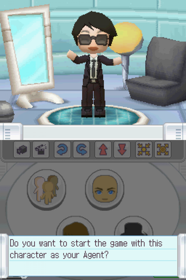 MySims Agents for Nintendo DS, gameplay for an action-adventure simulation video game with detective gameplay, puzzle-solving, mission-based progression, and cartoon-style characters
