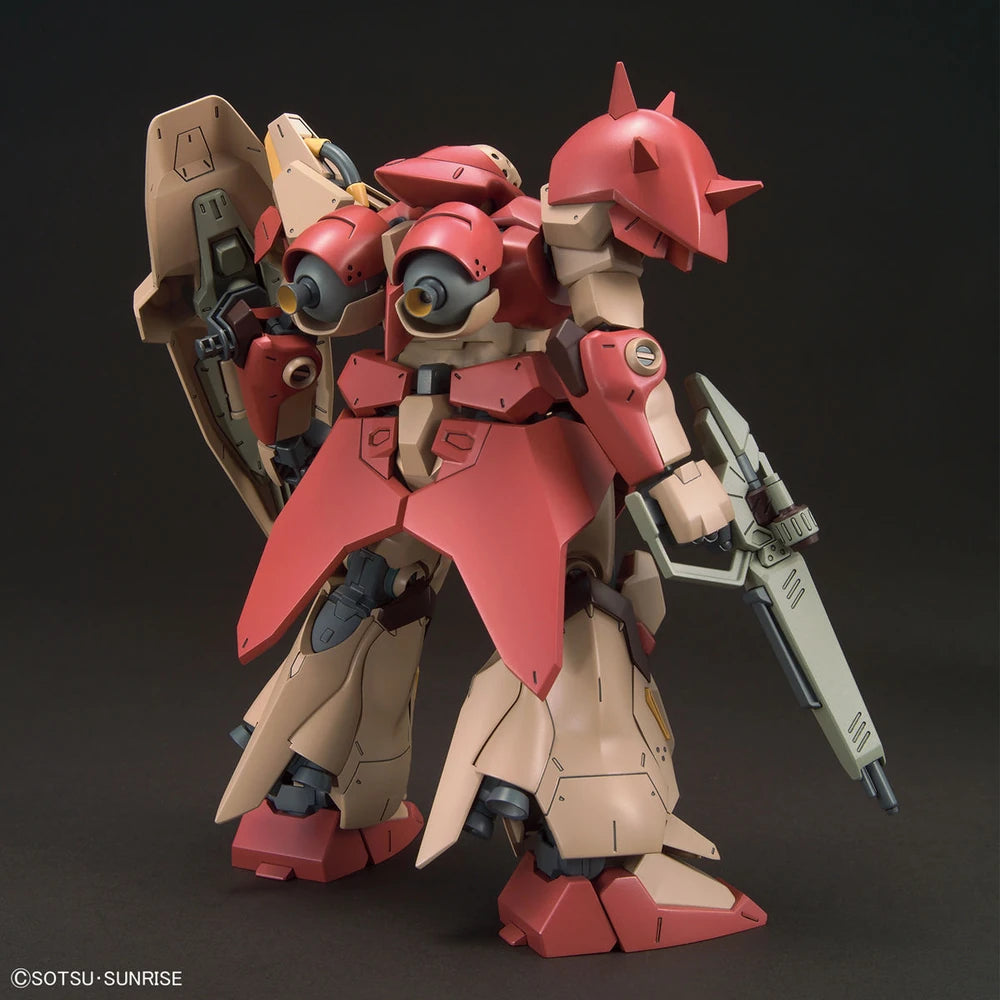 FO1 Messer HG Model Kit featuring High Grade Gunpla construction detailed mechanical design articulated poseable model snap together assembly color separated parts premium mobile suit styling customizable display piece and collectible anime model building appeal back 