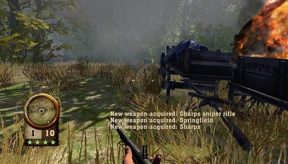 Civil War A Nation Divided Xbox 360 first person shooter FPS American Civil War historical war game Union Confederate battles musket combat campaign missions strategy elements Cauldron Ltd Midas Interactive Xbox 360 software video game title gameplay