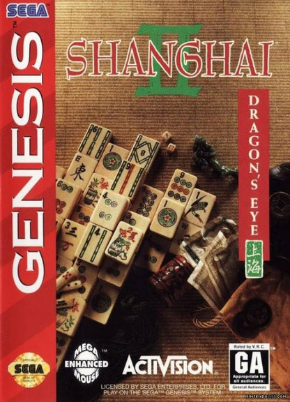 Shanghai II: Dragon's Eye cover art for Sega Genesis (GEN) video game