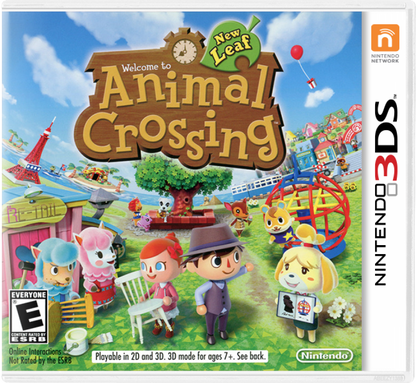 Animal Crossing: New Leaf cover art for Nintendo 3DS (3DS) life simulation video game