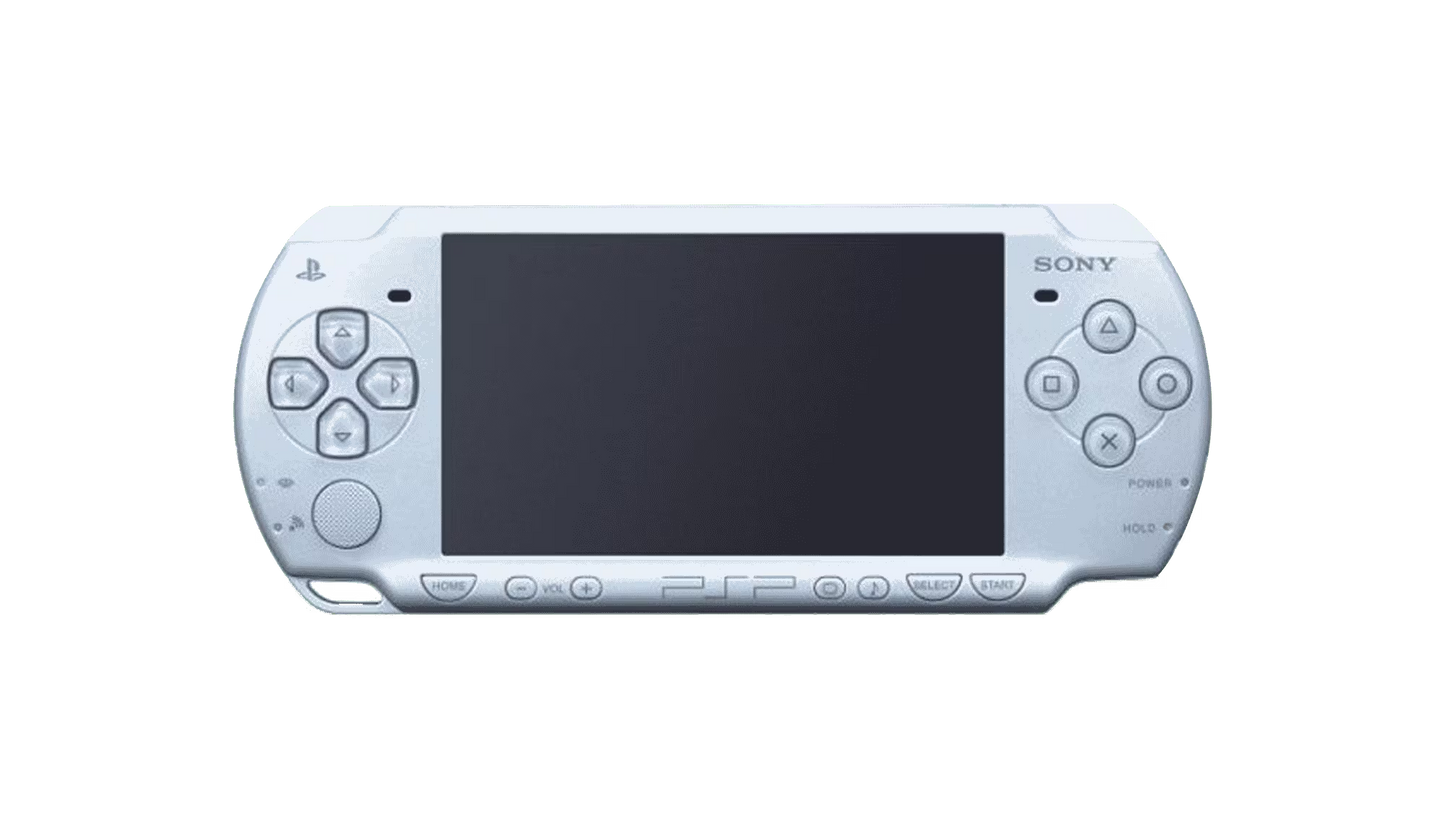PlayStation Portable 2000 PSP 2000 Felicia Blue JPN Import Region Free handheld gaming console featuring Japanese import design Felicia Blue color portable gaming hardware PSP 2000 model good condition region free functionality UMD games Memory Stick support and collectible gaming appeal