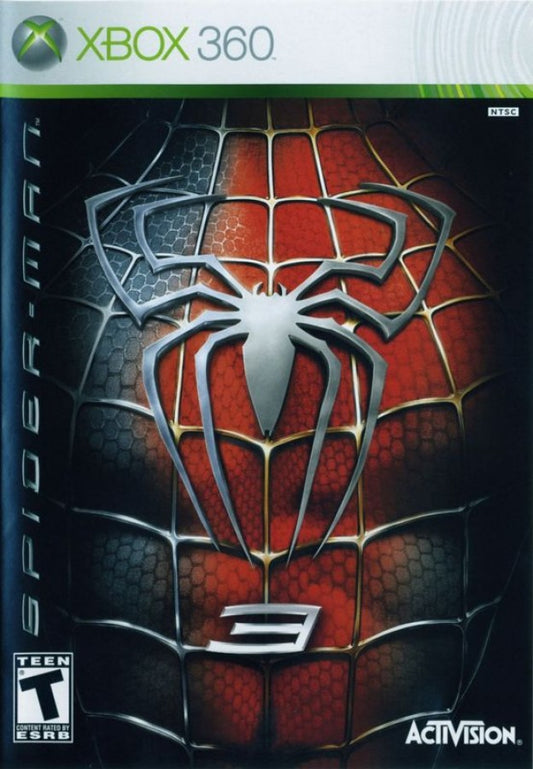 Spider-Man 3 cover art for Xbox 360 (X360) action-adventure superhero video game