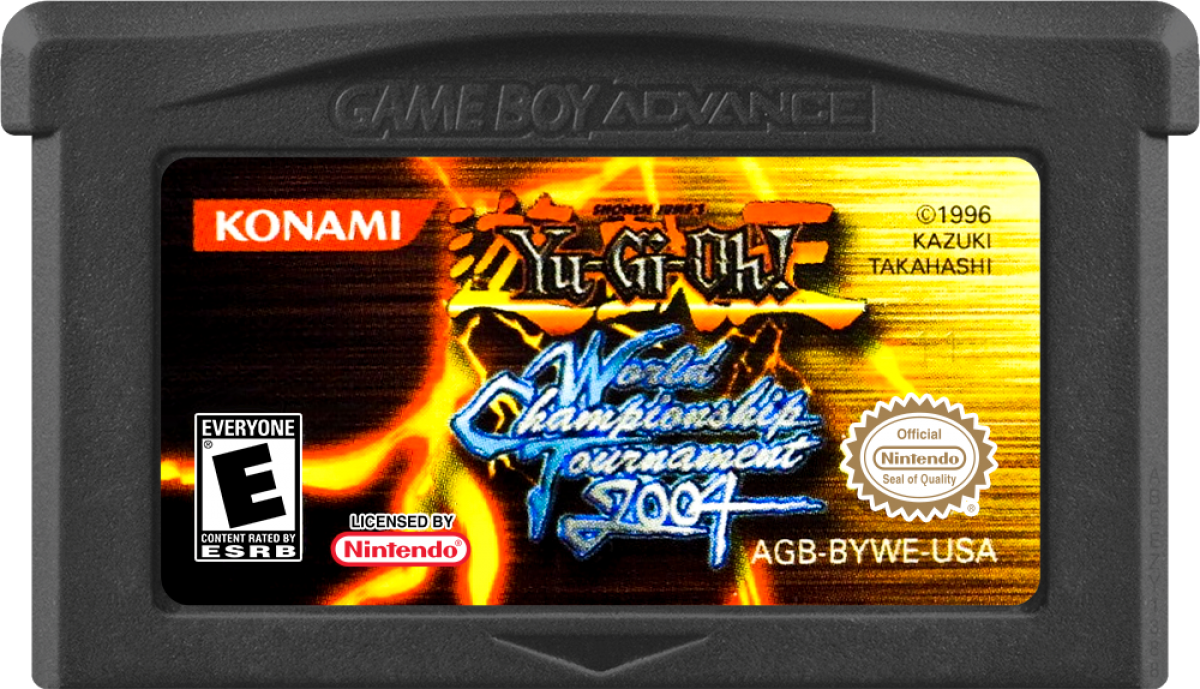 Yu-Gi-Oh! World Championship Tournament 2004 Nintendo Game Boy Advance GBA for strategy card battle retro video game fans featuring collectible card duels deck building tournament competition iconic monsters tactical gameplay classic handheld gaming collectible gaming appeal cartridge