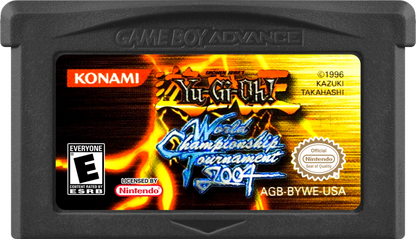 Yu-Gi-Oh! World Championship Tournament 2004 Nintendo Game Boy Advance GBA for strategy card battle retro video game fans featuring collectible card duels deck building tournament competition iconic monsters tactical gameplay classic handheld gaming collectible gaming appeal cartridge