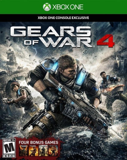 Gears of War 4 cover art for Xbox One (XONE) third-person action shooter video game