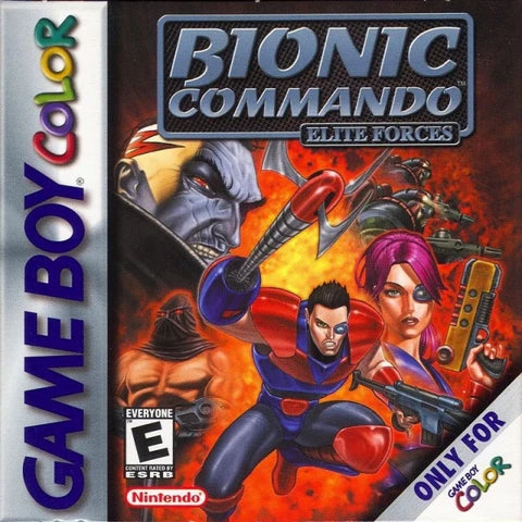 Cover art for Bionic Commando: Elite Forces -- GBC video game