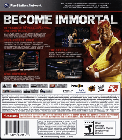 NBA 2K14 PlayStation 3 basketball video game back cover art