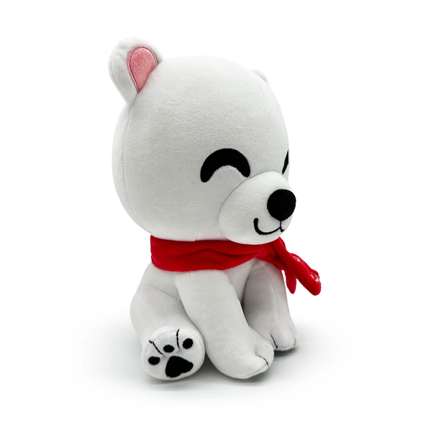 Coca-Cola Polar Bear 9 inch plush collectible featuring the iconic Coca-Cola polar bear character soft stuffed construction cuddly design classic Coca-Cola branding detailed white bear styling compact 9 inch size and nostalgic soda themed collectible appeal side