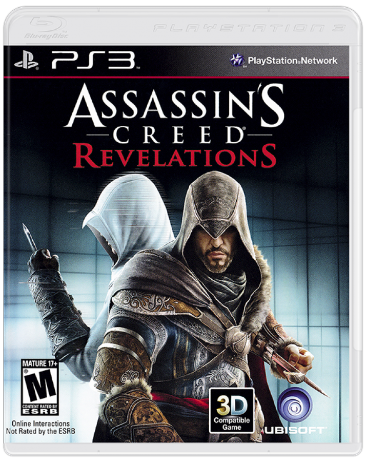 Assassin’s Creed Revelations PS3 featuring action adventure gameplay with Ezio in Constantinople cover art