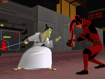 Samurai Jack The Shadow of Aku for GameCube featuring action adventure gameplay based on the animated series gameplay