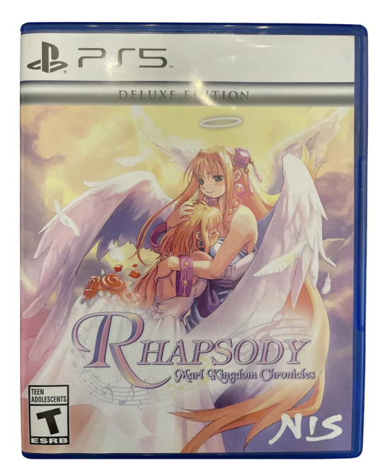 Rhapsody: Marl Kingdom Chronicles Deluxe Edition for PlayStation 5 – complete PS5 RPG set with special packaging and original anime-style cover art