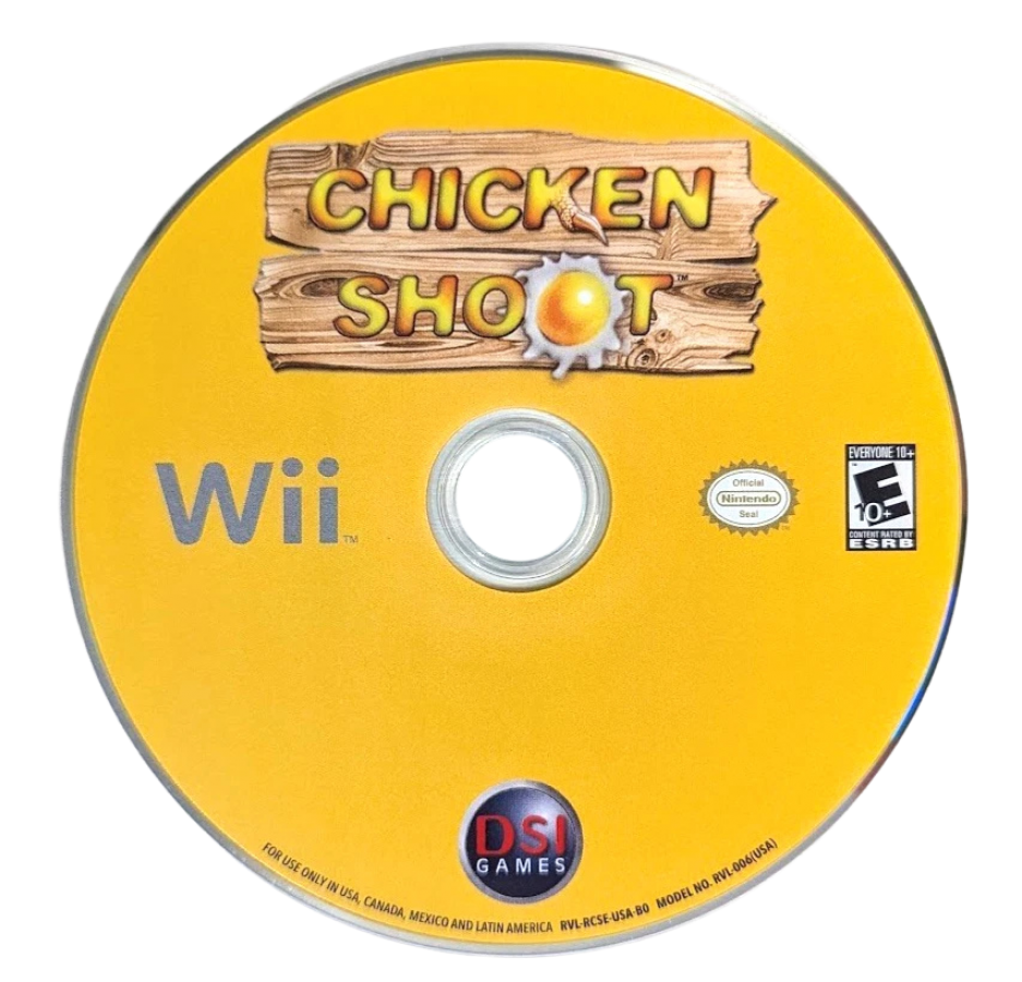 Chicken Shoot disc for Nintendo Wii (Wii) video game