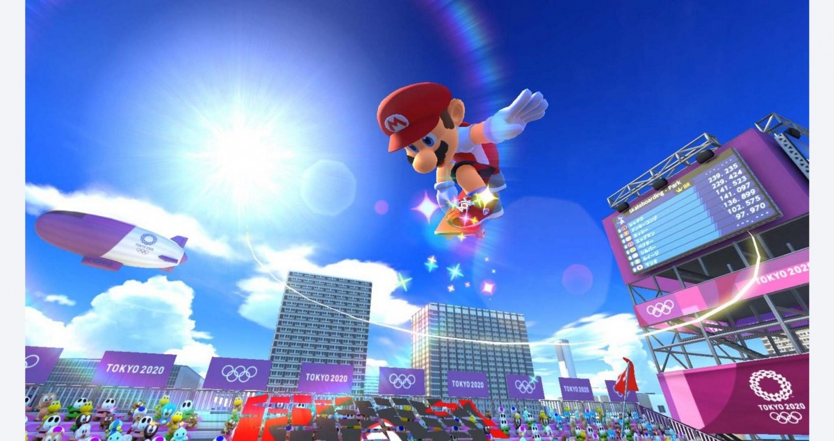 Mario and Sonic at the Olympic Games Tokyo 2020 gameplay image for Nintendo Switch NS video game