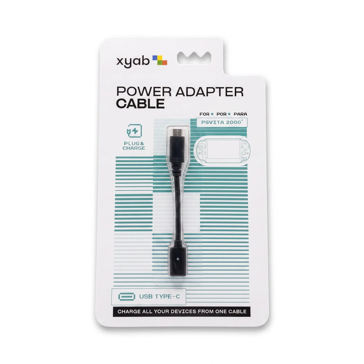 USB C Power Adapter Cable for PlayStation Vita PS Vita charging cable accessory featuring USB-C connectivity for compatible PS Vita power adapters charging and power support convenient replacement cable portable gaming setup and PlayStation Vita PS Vita accessory appeal