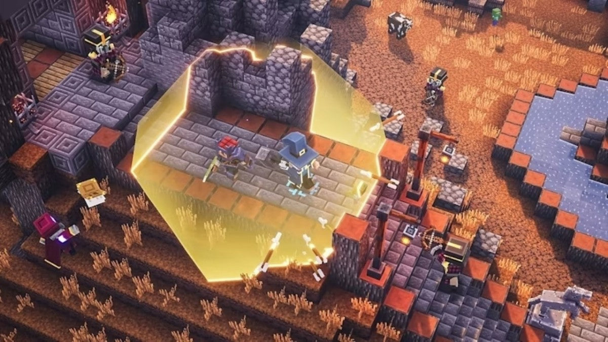 Minecraft Dungeons Ultimate Edition Nintendo Switch NS video game featuring action role playing dungeon crawler gameplay Minecraft inspired environments enemy battles weapon upgrades loot collecting character customization cooperative multiplayer and challenging dungeon adventures gameplay